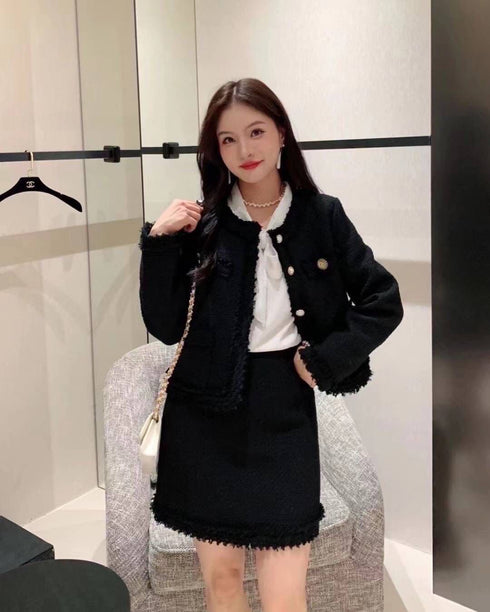 HELLO FASHION Tweed Co-Ord Sets